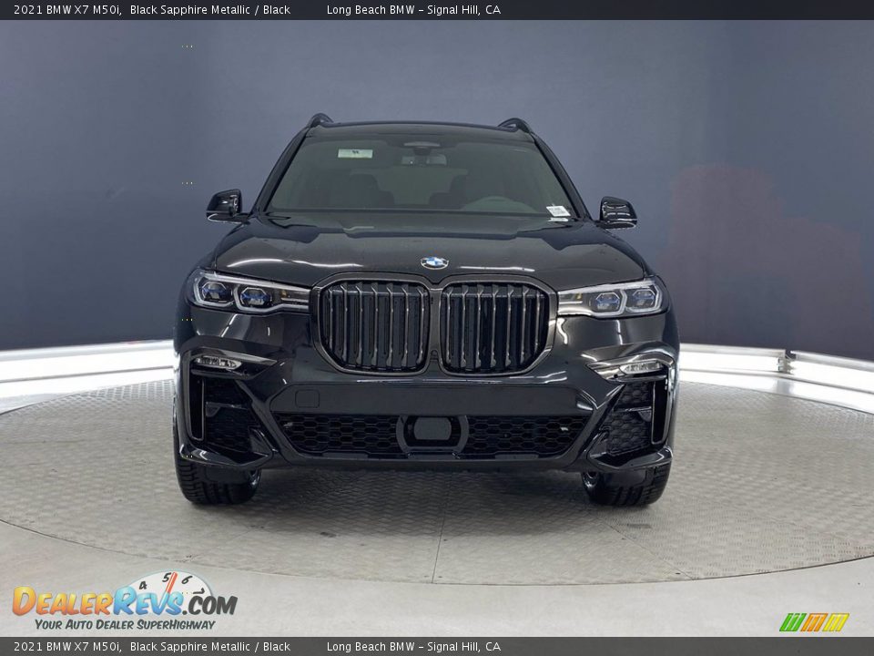 2021 BMW X7 M50i Black Sapphire Metallic / Black Photo #2
