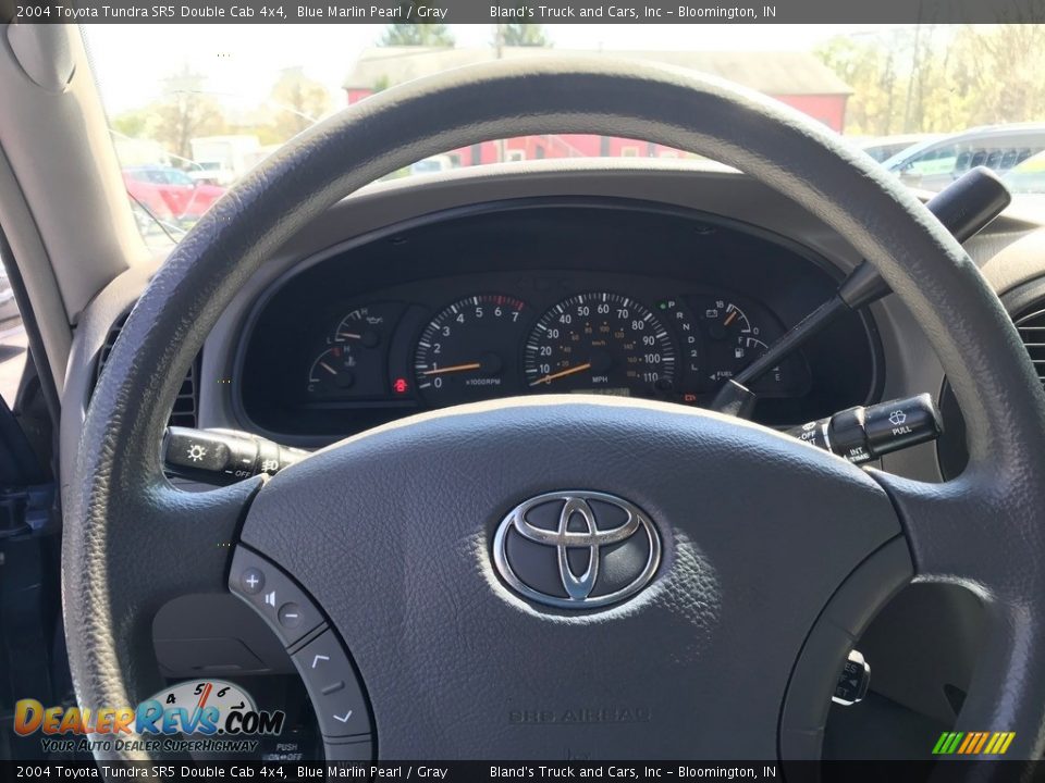 2004 Toyota Tundra SR5 Double Cab 4x4 Blue Marlin Pearl / Gray Photo #18