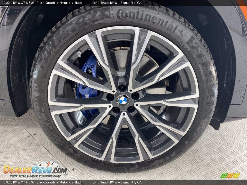 2021 BMW X7 M50i Black Sapphire Metallic / Black Photo #3