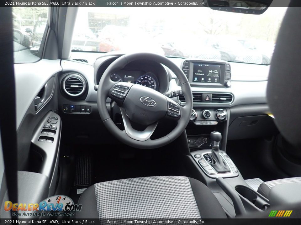 2021 Hyundai Kona SEL AWD Ultra Black / Black Photo #9