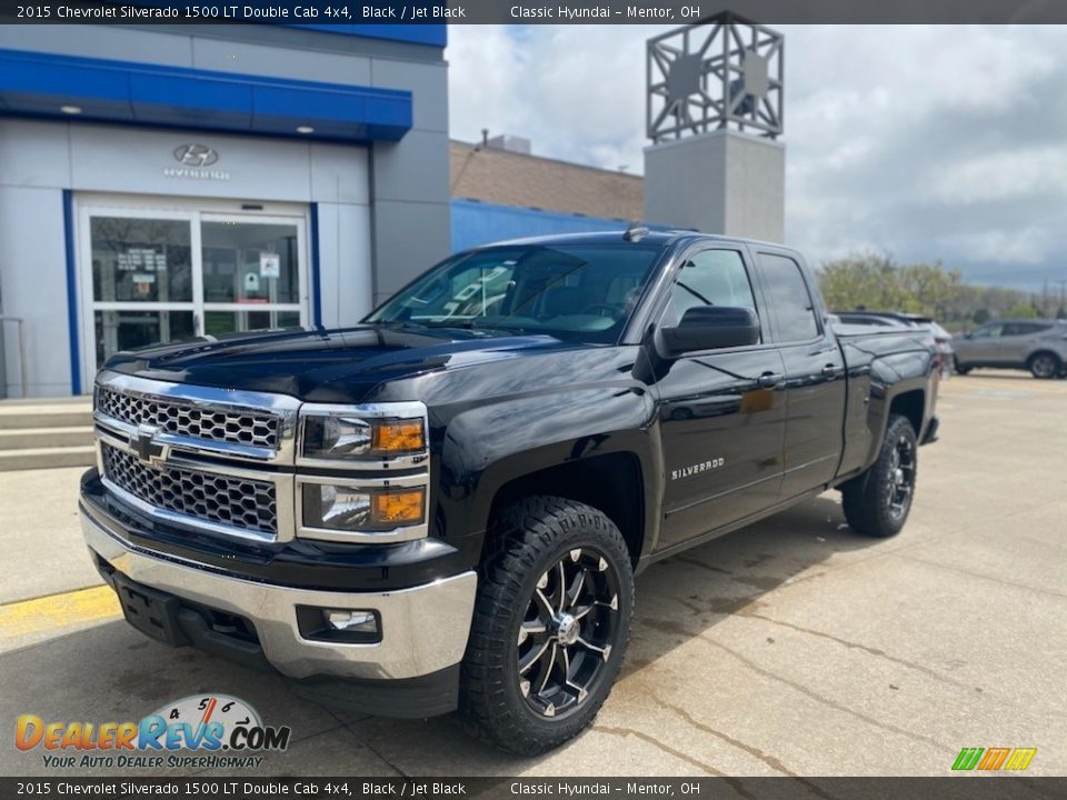 2015 Chevrolet Silverado 1500 LT Double Cab 4x4 Black / Jet Black Photo #1