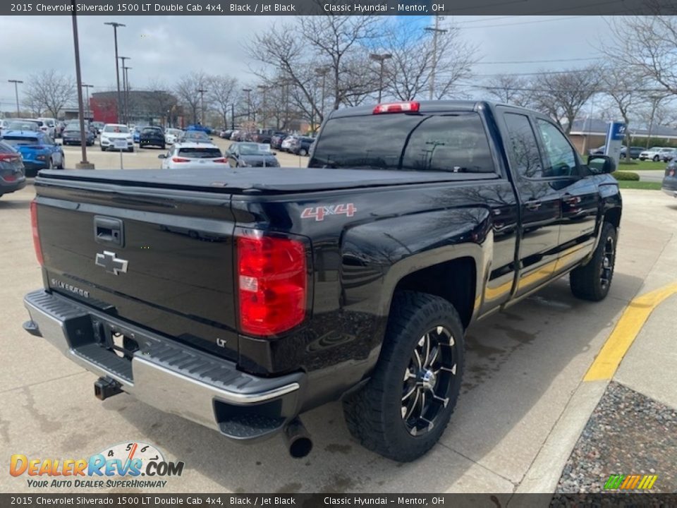 2015 Chevrolet Silverado 1500 LT Double Cab 4x4 Black / Jet Black Photo #2