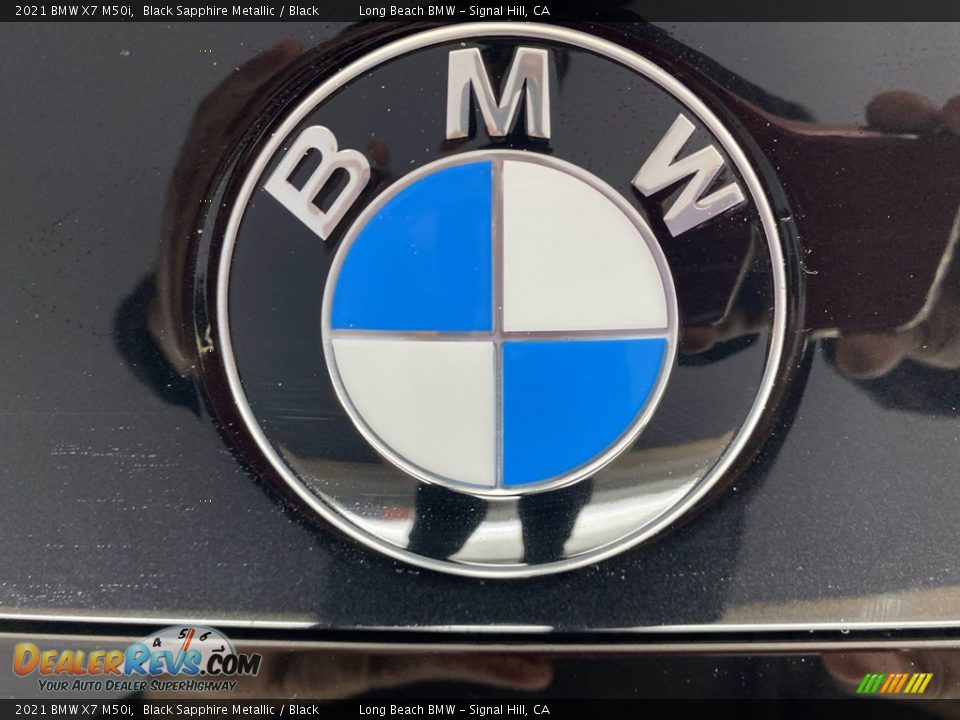 2021 BMW X7 M50i Black Sapphire Metallic / Black Photo #7