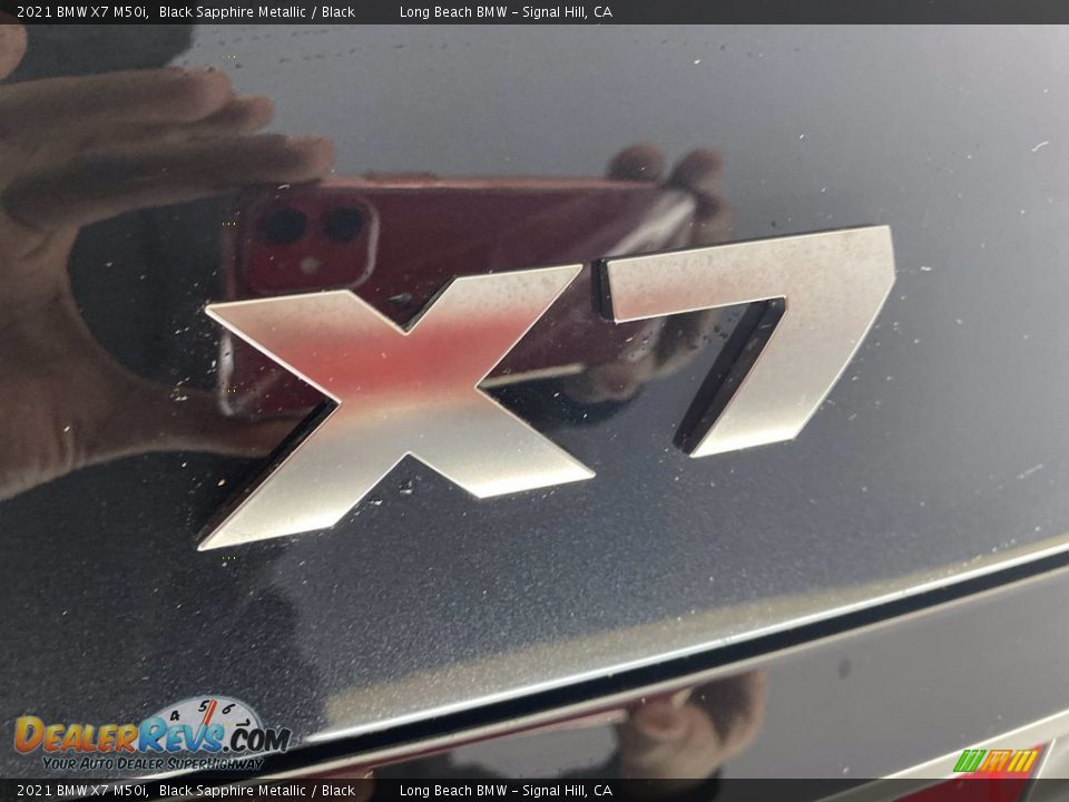 2021 BMW X7 M50i Black Sapphire Metallic / Black Photo #8