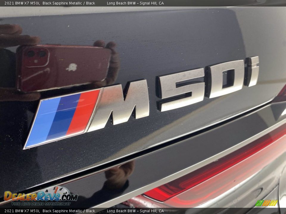 2021 BMW X7 M50i Black Sapphire Metallic / Black Photo #9