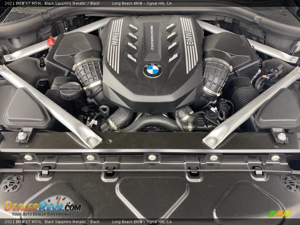 2021 BMW X7 M50i Black Sapphire Metallic / Black Photo #10