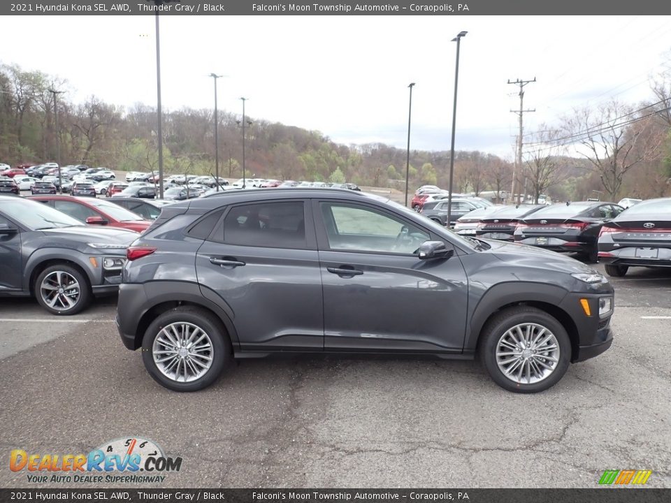 2021 Hyundai Kona SEL AWD Thunder Gray / Black Photo #1