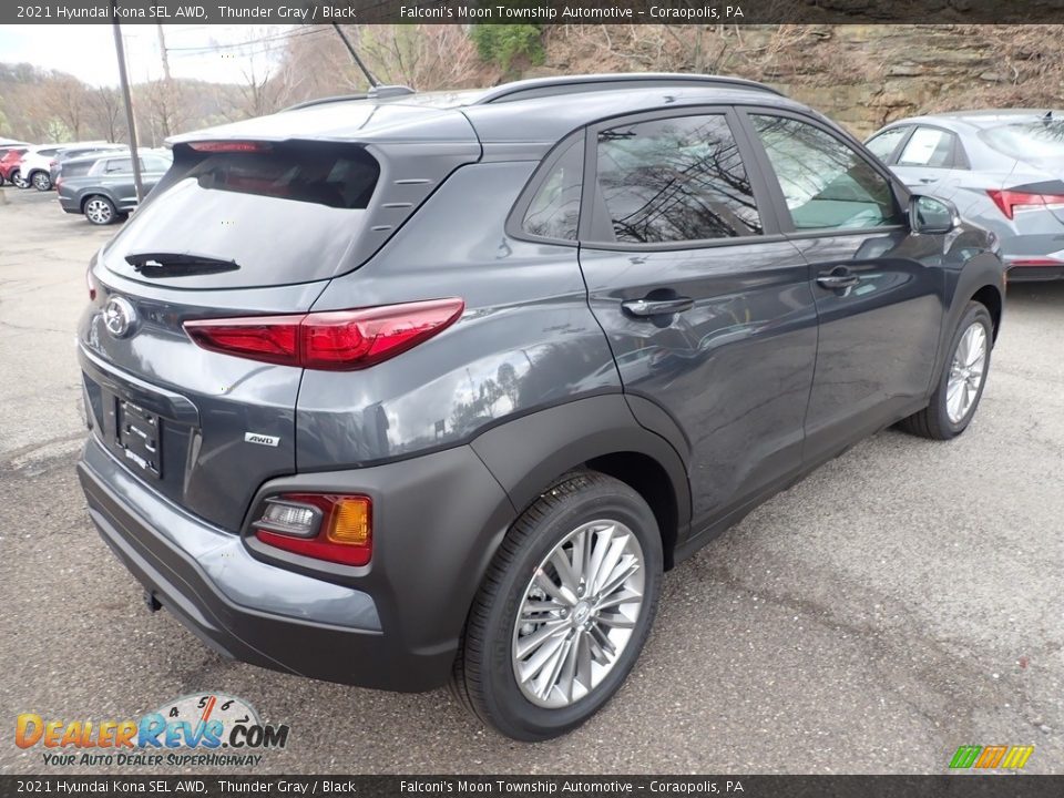 2021 Hyundai Kona SEL AWD Thunder Gray / Black Photo #2