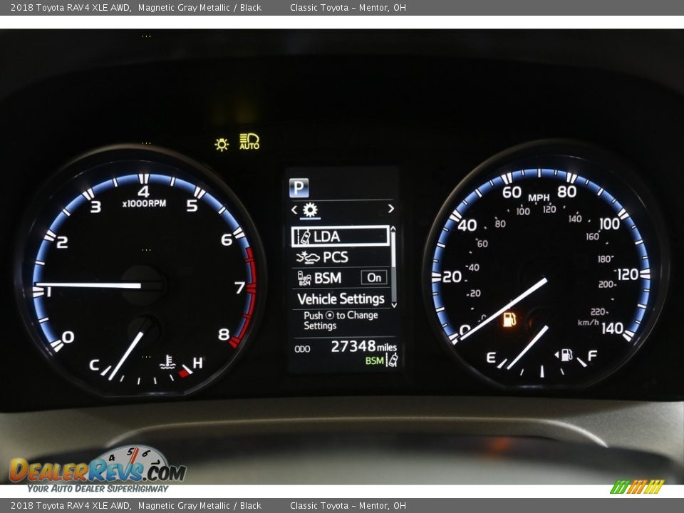 2018 Toyota RAV4 XLE AWD Magnetic Gray Metallic / Black Photo #8