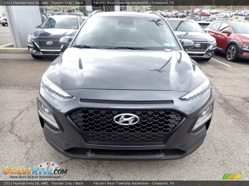 2021 Hyundai Kona SEL AWD Thunder Gray / Black Photo #4