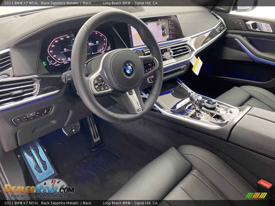2021 BMW X7 M50i Black Sapphire Metallic / Black Photo #13