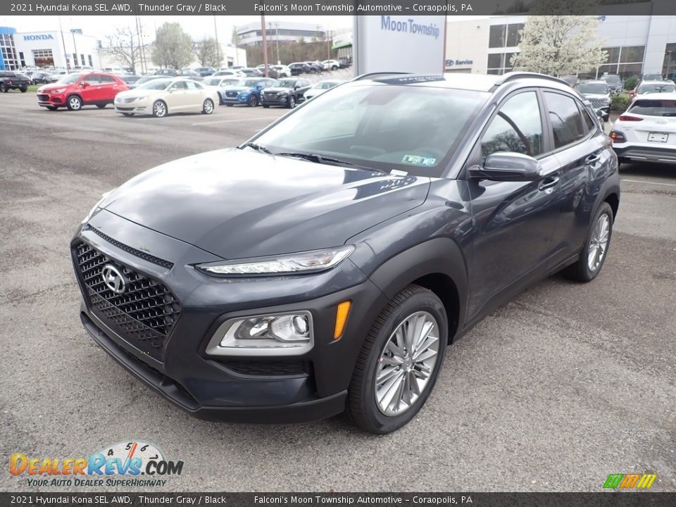 2021 Hyundai Kona SEL AWD Thunder Gray / Black Photo #5