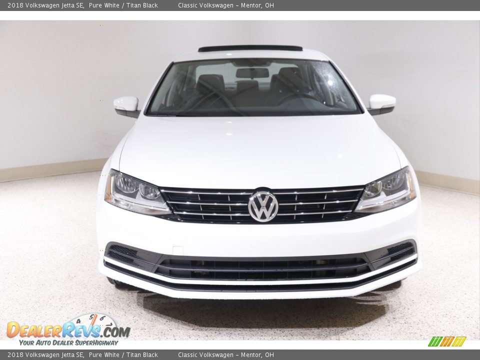 2018 Volkswagen Jetta SE Pure White / Titan Black Photo #2