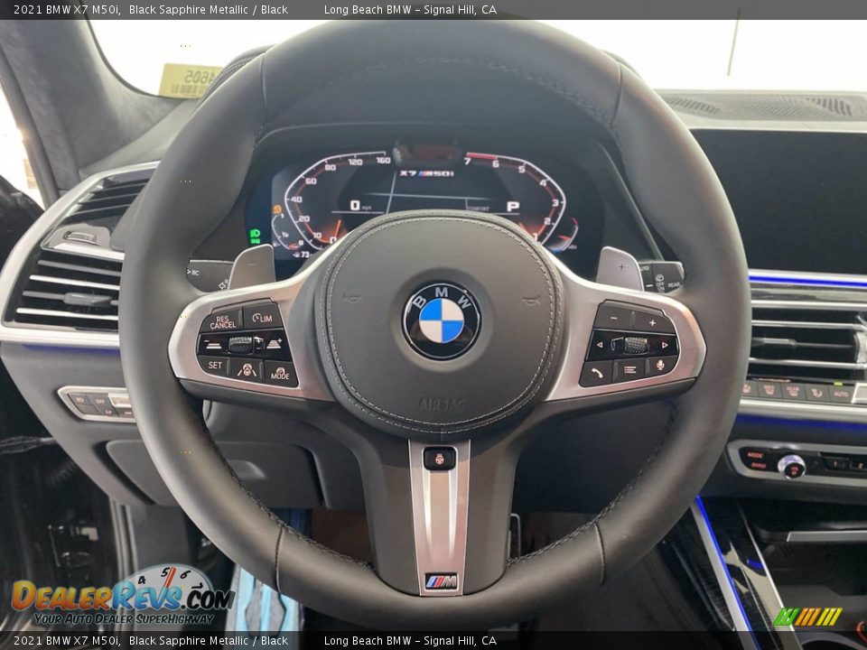 2021 BMW X7 M50i Black Sapphire Metallic / Black Photo #15