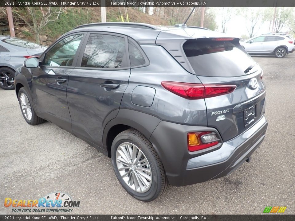 2021 Hyundai Kona SEL AWD Thunder Gray / Black Photo #7