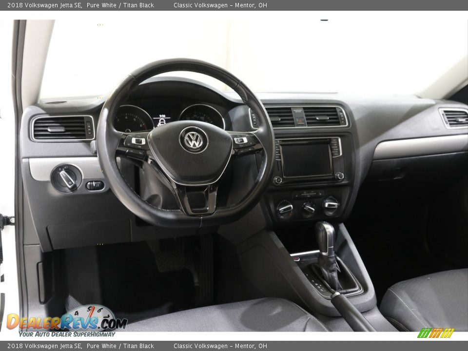 2018 Volkswagen Jetta SE Pure White / Titan Black Photo #6