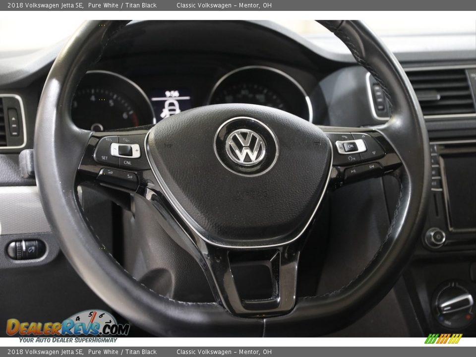 2018 Volkswagen Jetta SE Pure White / Titan Black Photo #7