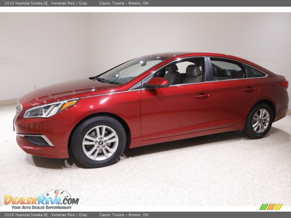 2016 Hyundai Sonata SE Venetian Red / Gray Photo #3