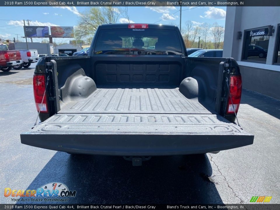 2018 Ram 1500 Express Quad Cab 4x4 Brilliant Black Crystal Pearl / Black/Diesel Gray Photo #8