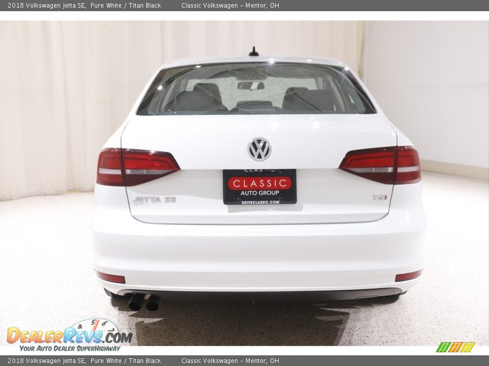 2018 Volkswagen Jetta SE Pure White / Titan Black Photo #16