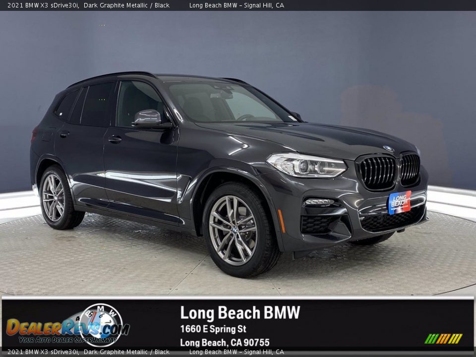 2021 BMW X3 sDrive30i Dark Graphite Metallic / Black Photo #1