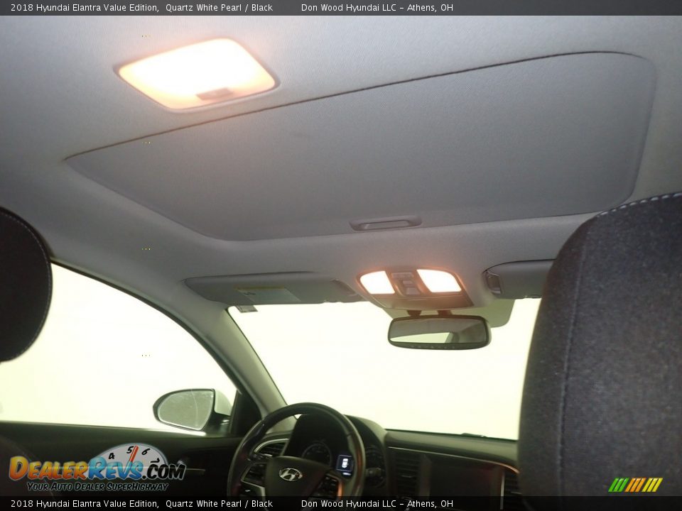 2018 Hyundai Elantra Value Edition Quartz White Pearl / Black Photo #2