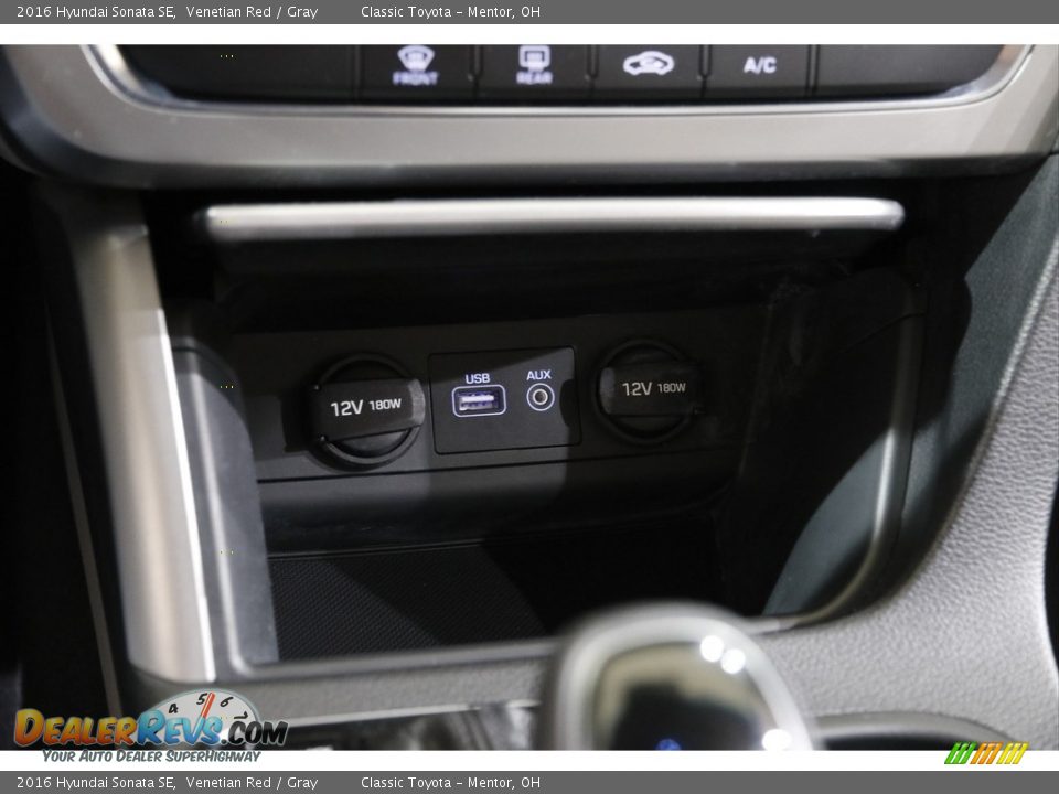 2016 Hyundai Sonata SE Venetian Red / Gray Photo #12