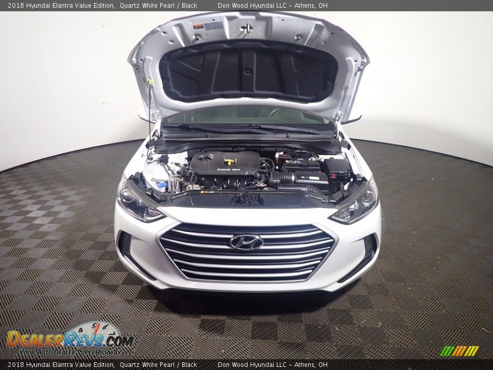 2018 Hyundai Elantra Value Edition Quartz White Pearl / Black Photo #7
