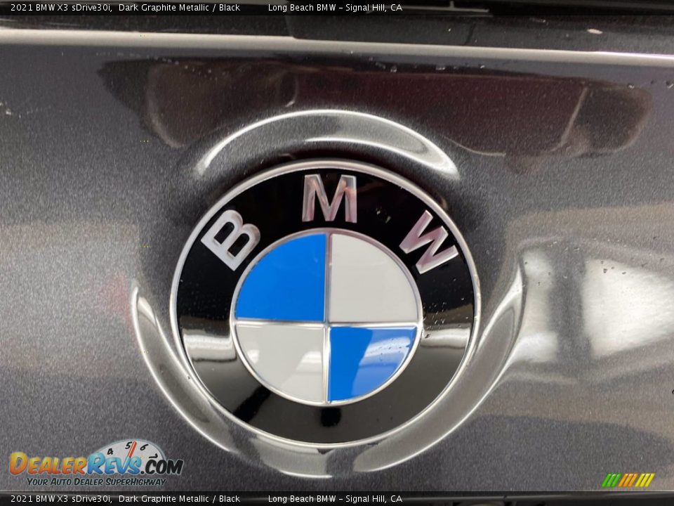 2021 BMW X3 sDrive30i Dark Graphite Metallic / Black Photo #7