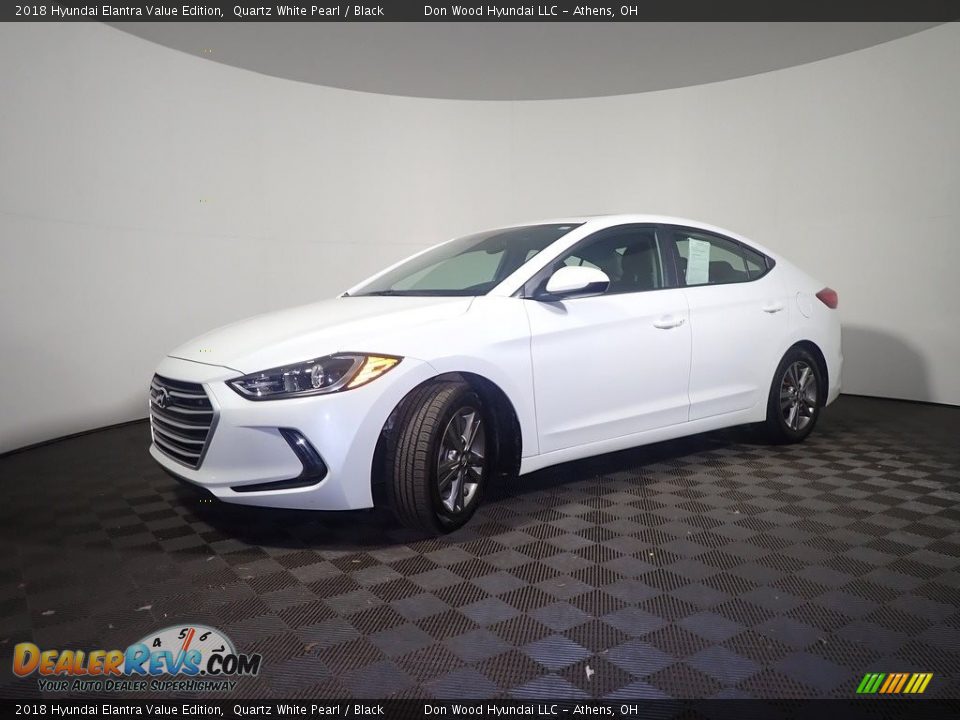 2018 Hyundai Elantra Value Edition Quartz White Pearl / Black Photo #9