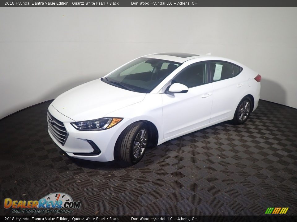 2018 Hyundai Elantra Value Edition Quartz White Pearl / Black Photo #10