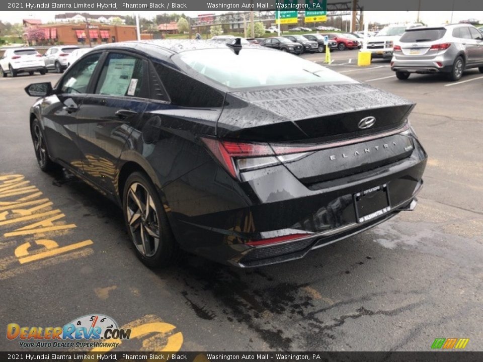 2021 Hyundai Elantra Limited Hybrid Phantom Black / Black Photo #3