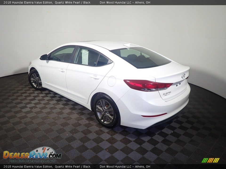 2018 Hyundai Elantra Value Edition Quartz White Pearl / Black Photo #12