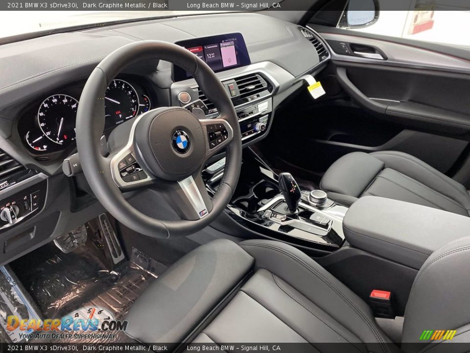 2021 BMW X3 sDrive30i Dark Graphite Metallic / Black Photo #12