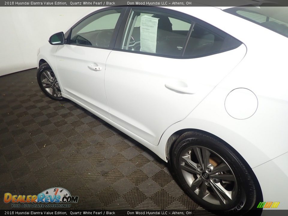 2018 Hyundai Elantra Value Edition Quartz White Pearl / Black Photo #18