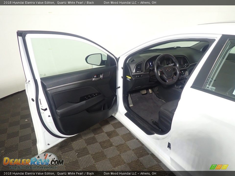 2018 Hyundai Elantra Value Edition Quartz White Pearl / Black Photo #20