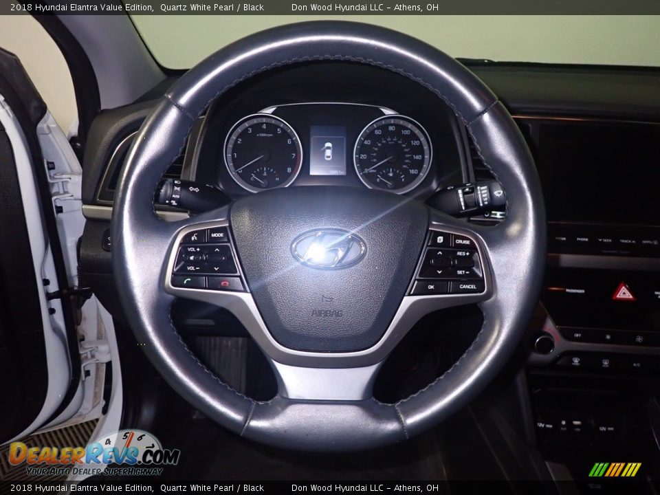 2018 Hyundai Elantra Value Edition Quartz White Pearl / Black Photo #27