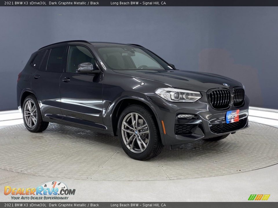 2021 BMW X3 sDrive30i Dark Graphite Metallic / Black Photo #27