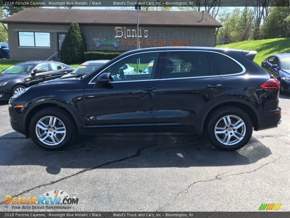 2018 Porsche Cayenne Moonlight Blue Metallic / Black Photo #1