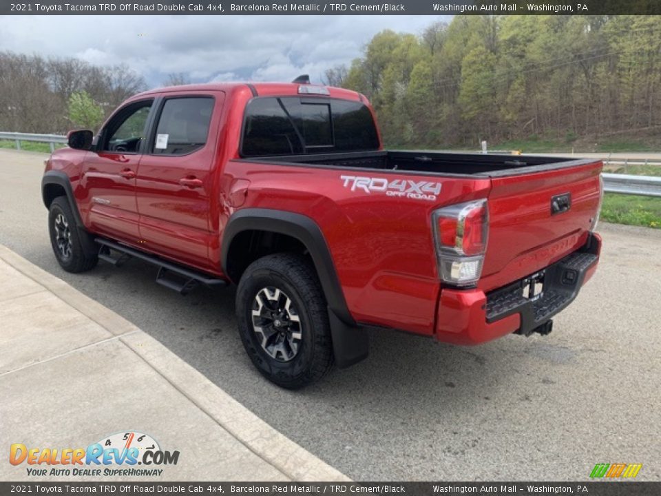 2021 Toyota Tacoma TRD Off Road Double Cab 4x4 Barcelona Red Metallic / TRD Cement/Black Photo #2