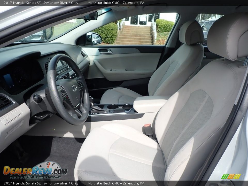 2017 Hyundai Sonata SE Symphony Silver / Gray Photo #16