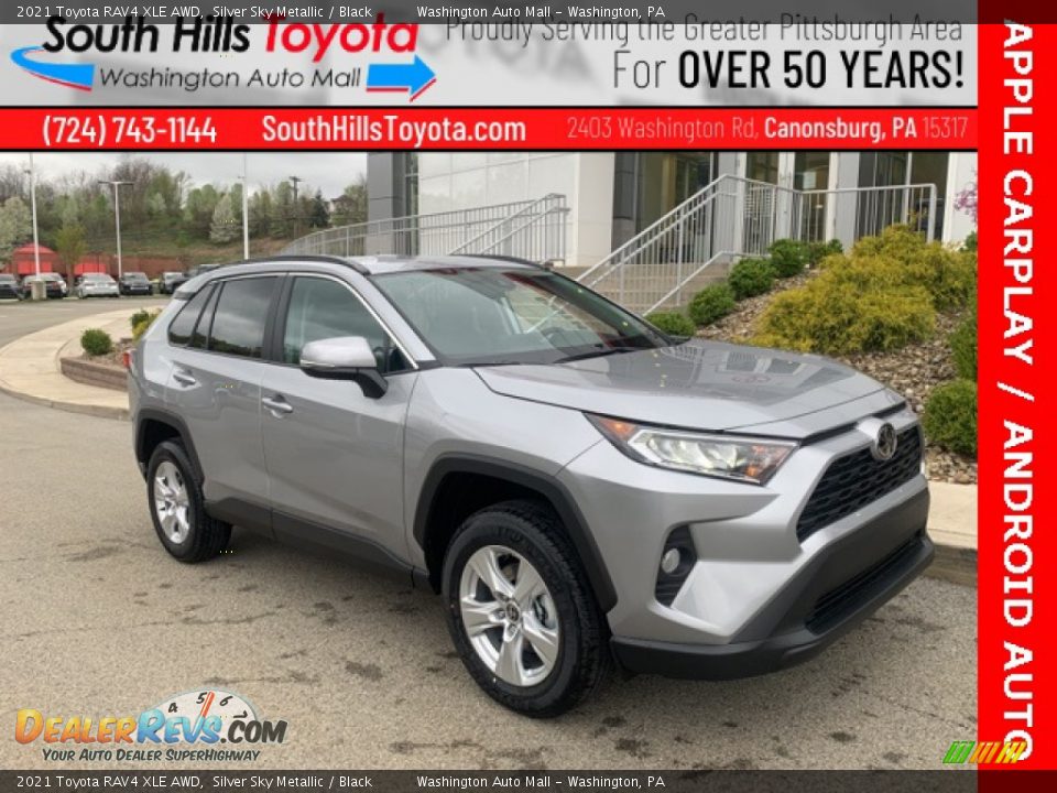 2021 Toyota RAV4 XLE AWD Silver Sky Metallic / Black Photo #1