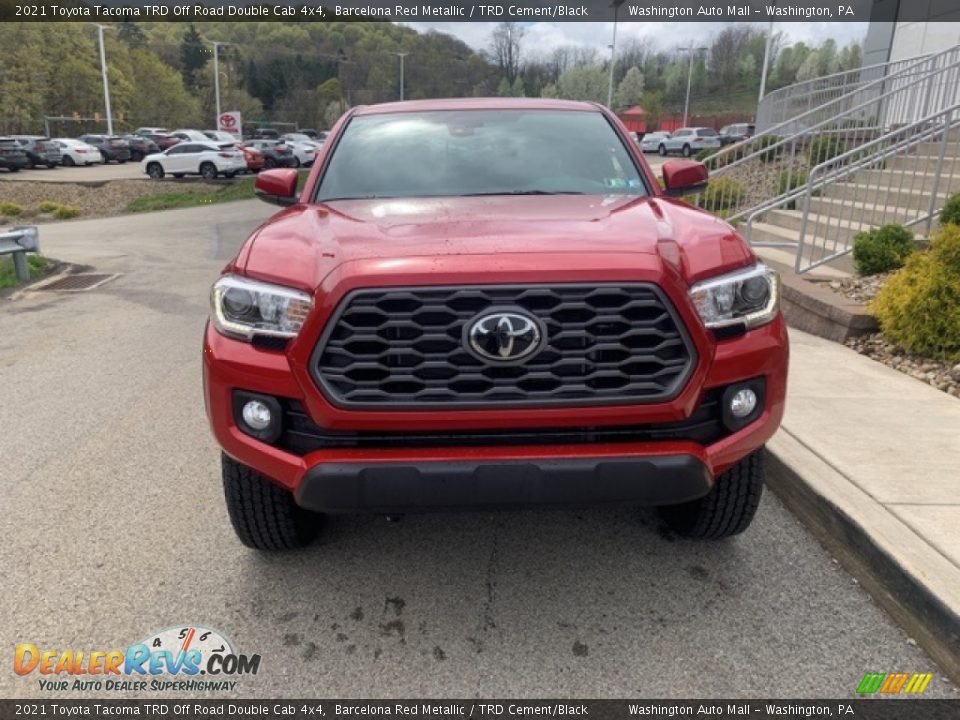 2021 Toyota Tacoma TRD Off Road Double Cab 4x4 Barcelona Red Metallic / TRD Cement/Black Photo #11
