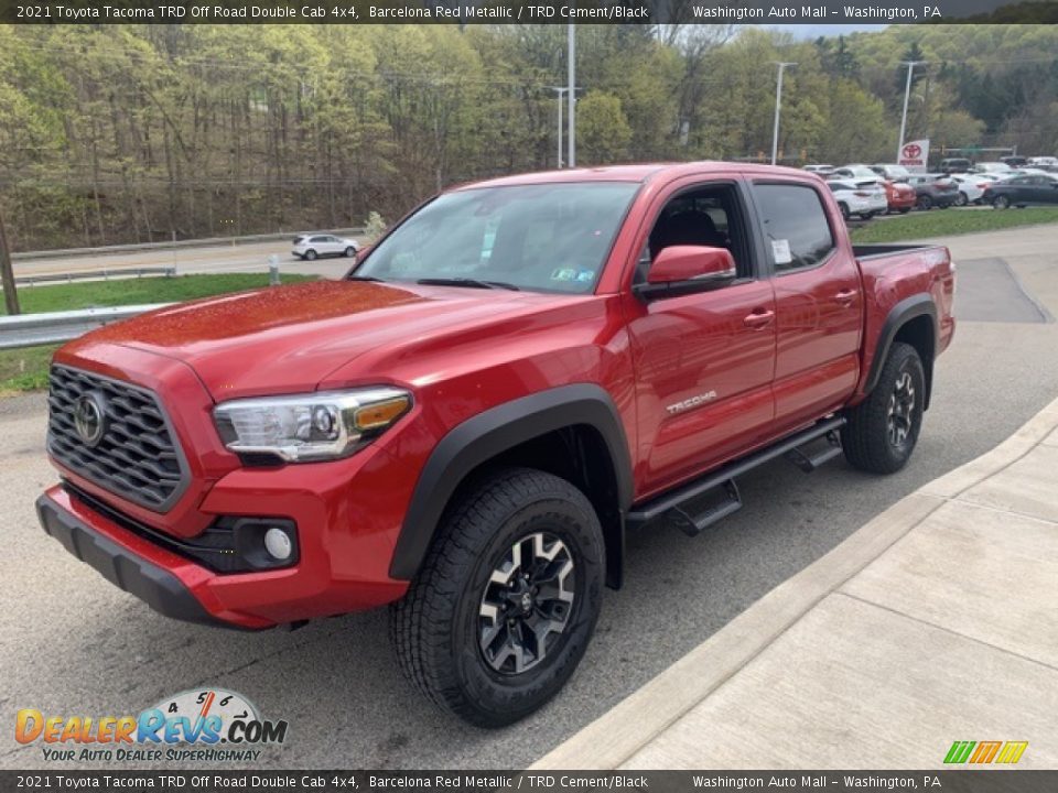 2021 Toyota Tacoma TRD Off Road Double Cab 4x4 Barcelona Red Metallic / TRD Cement/Black Photo #12
