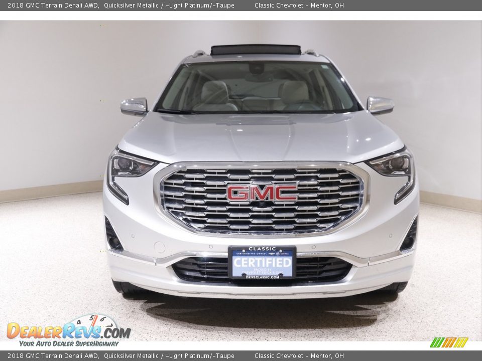 2018 GMC Terrain Denali AWD Quicksilver Metallic / ­Light Platinum/­Taupe Photo #2