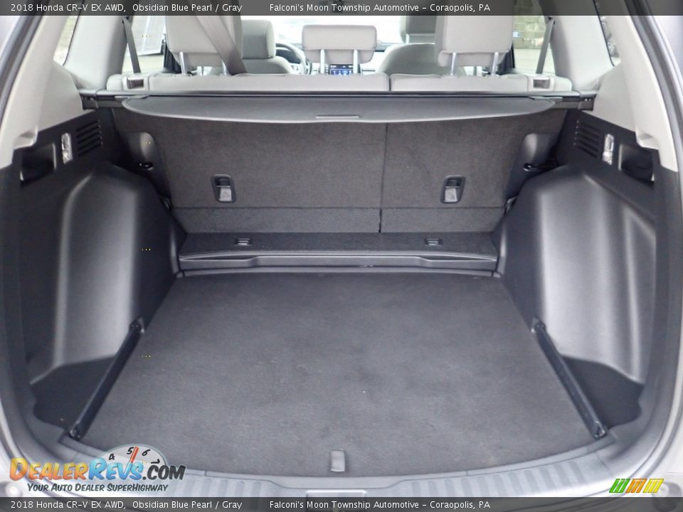 2018 Honda CR-V EX AWD Obsidian Blue Pearl / Gray Photo #4