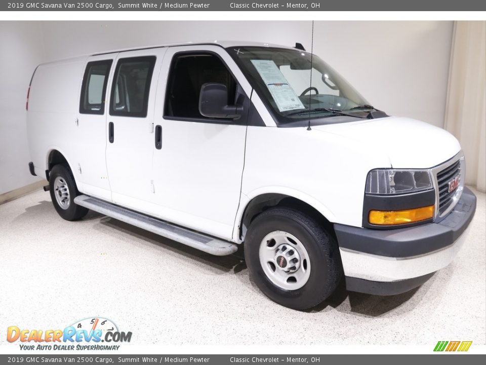 2019 GMC Savana Van 2500 Cargo Summit White / Medium Pewter Photo #1