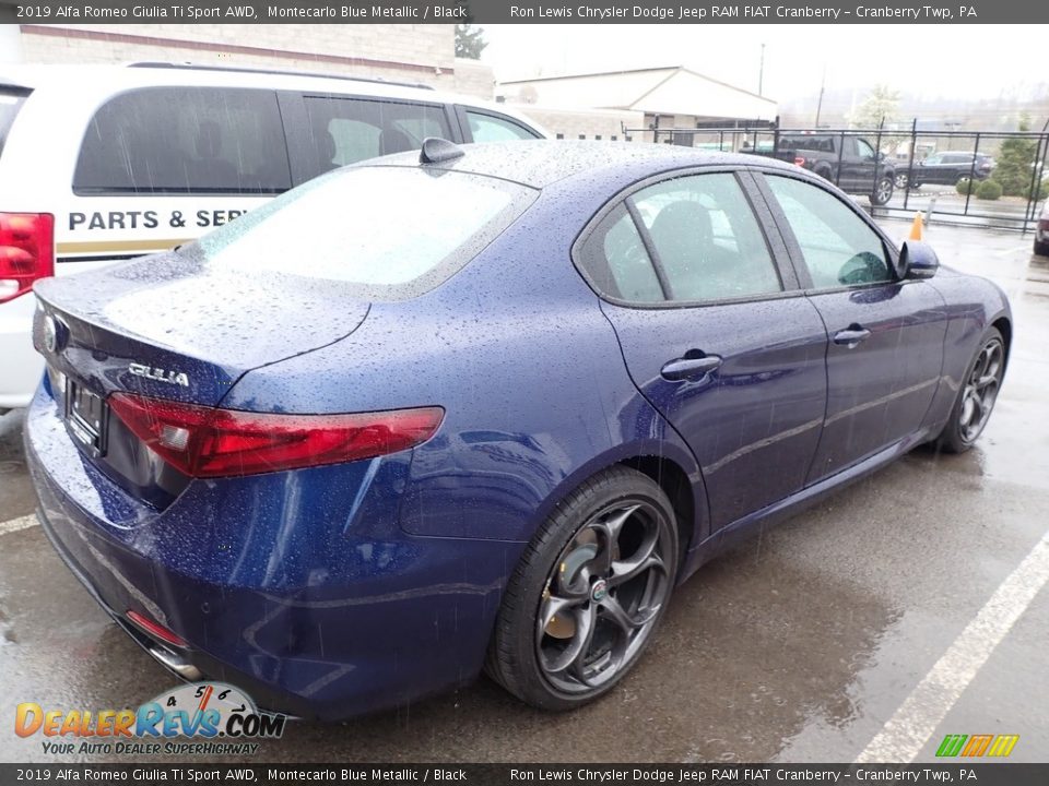 2019 Alfa Romeo Giulia Ti Sport AWD Montecarlo Blue Metallic / Black Photo #3