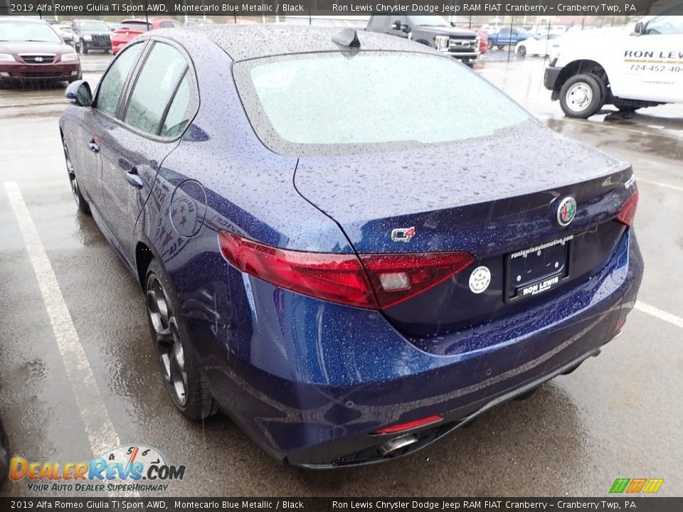 2019 Alfa Romeo Giulia Ti Sport AWD Montecarlo Blue Metallic / Black Photo #4