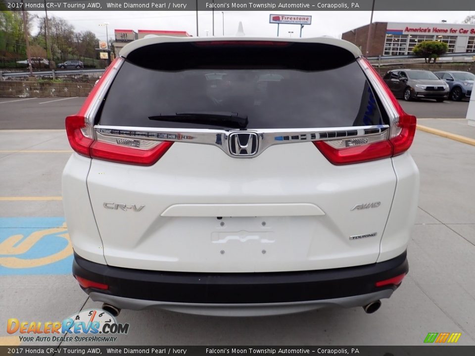 2017 Honda CR-V Touring AWD White Diamond Pearl / Ivory Photo #3